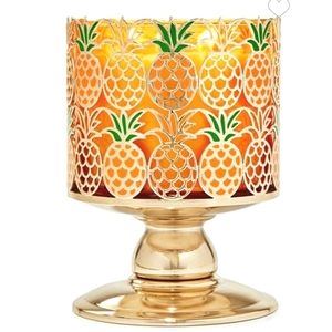 PINEAPPLE PEDESTAL 3-Wick Candle Holder